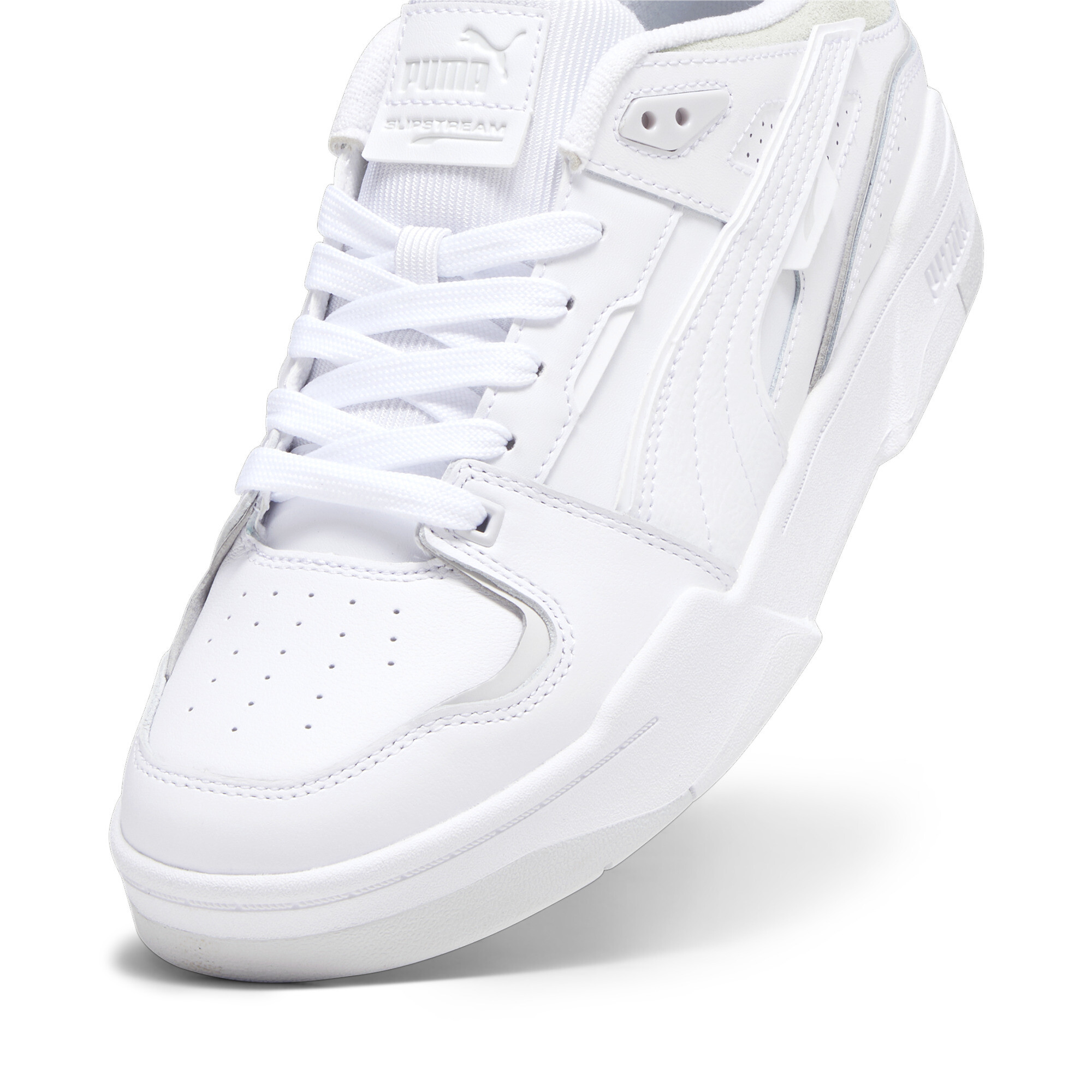 Men's PUMA Slipstream Bball Sneakers In White, Size EU 42.5