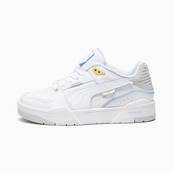 Slipstream Bball Sneakers, PUMA White-Cool Light Gray, large-ZAF