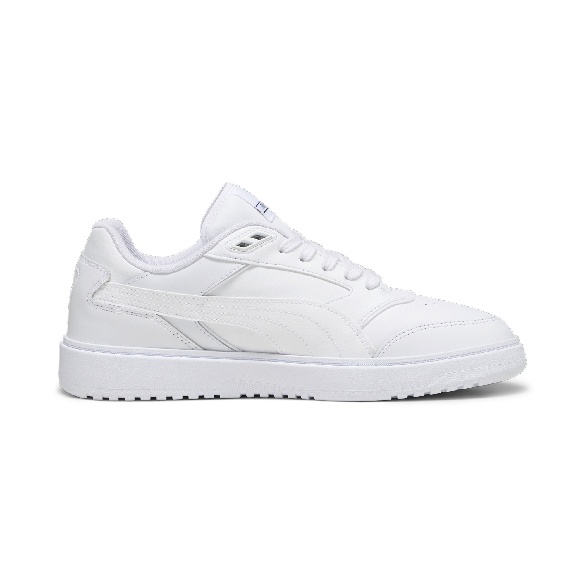 Men's PUMA Doublecourt Shoes In White, Size EU 42.5