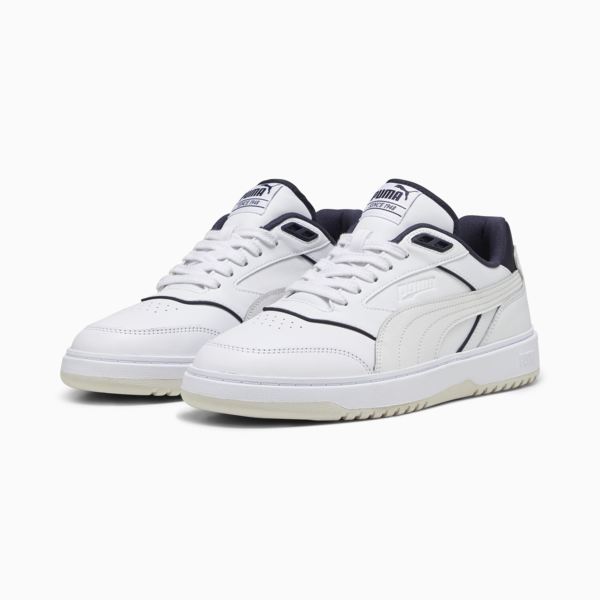 PUMA Doublecourt Sneakers Unisex, PUMA White-New Navy, large-ZAF