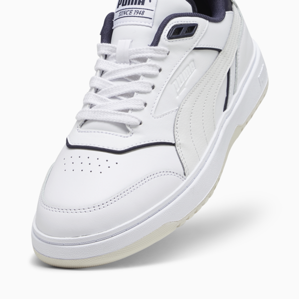 PUMA Doublecourt Sneakers Unisex, PUMA White-New Navy, large-ZAF