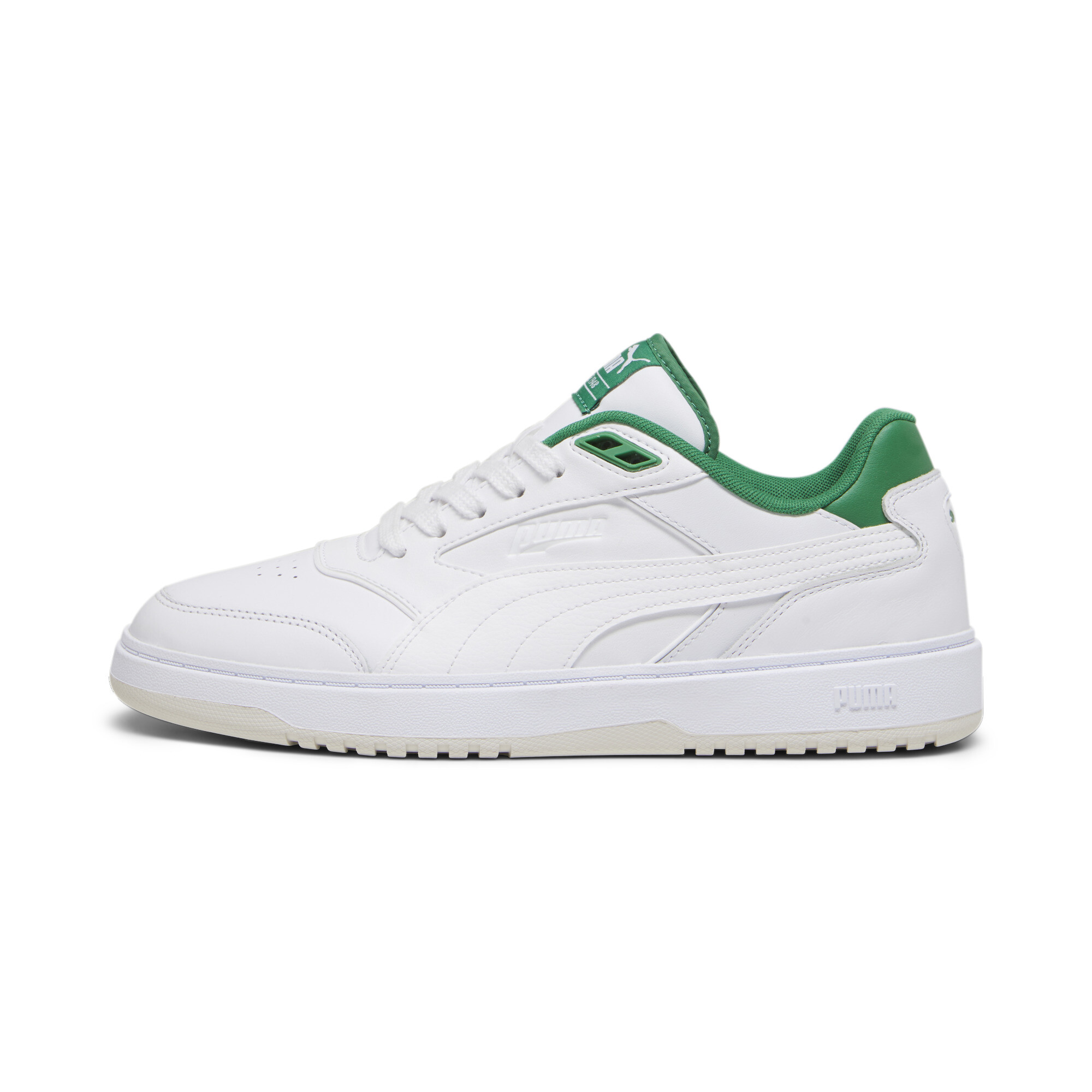 Puma Doublecourt | Mit Plain | White/Archive Green | Größe: 42.5