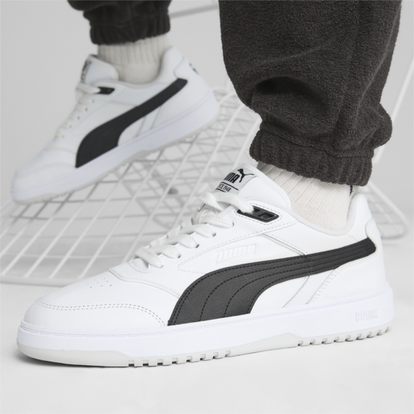 PUMA Doublecourt Sneakers Unisex, PUMA White-Sedate Gray, large-ZAF