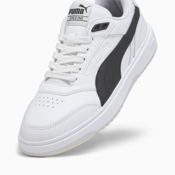 PUMA Doublecourt Sneakers Unisex, PUMA White-Sedate Gray, large-ZAF