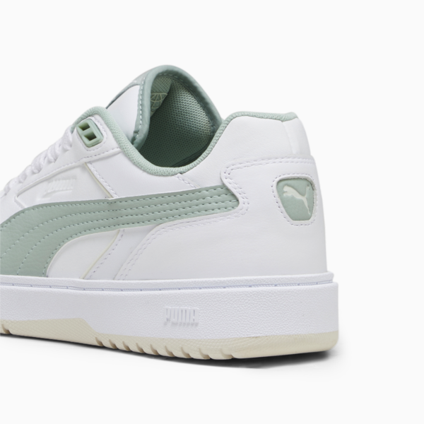 PUMA Doublecourt Sneakers Unisex, PUMA White-Green Fog, large-ZAF