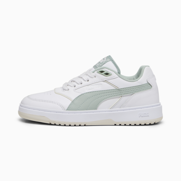 PUMA Doublecourt Sneakers Unisex, PUMA White-Green Fog, large-ZAF