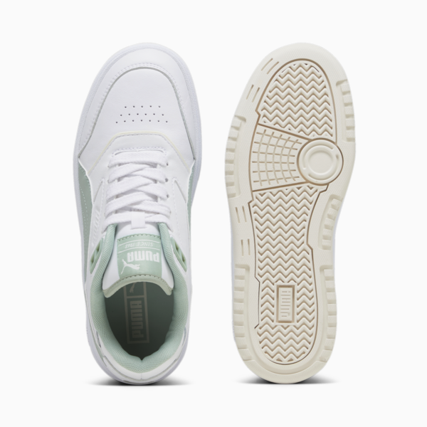 PUMA Doublecourt Sneakers Unisex, PUMA White-Green Fog, large-ZAF
