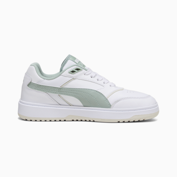 PUMA Doublecourt Sneakers Unisex, PUMA White-Green Fog, large-ZAF