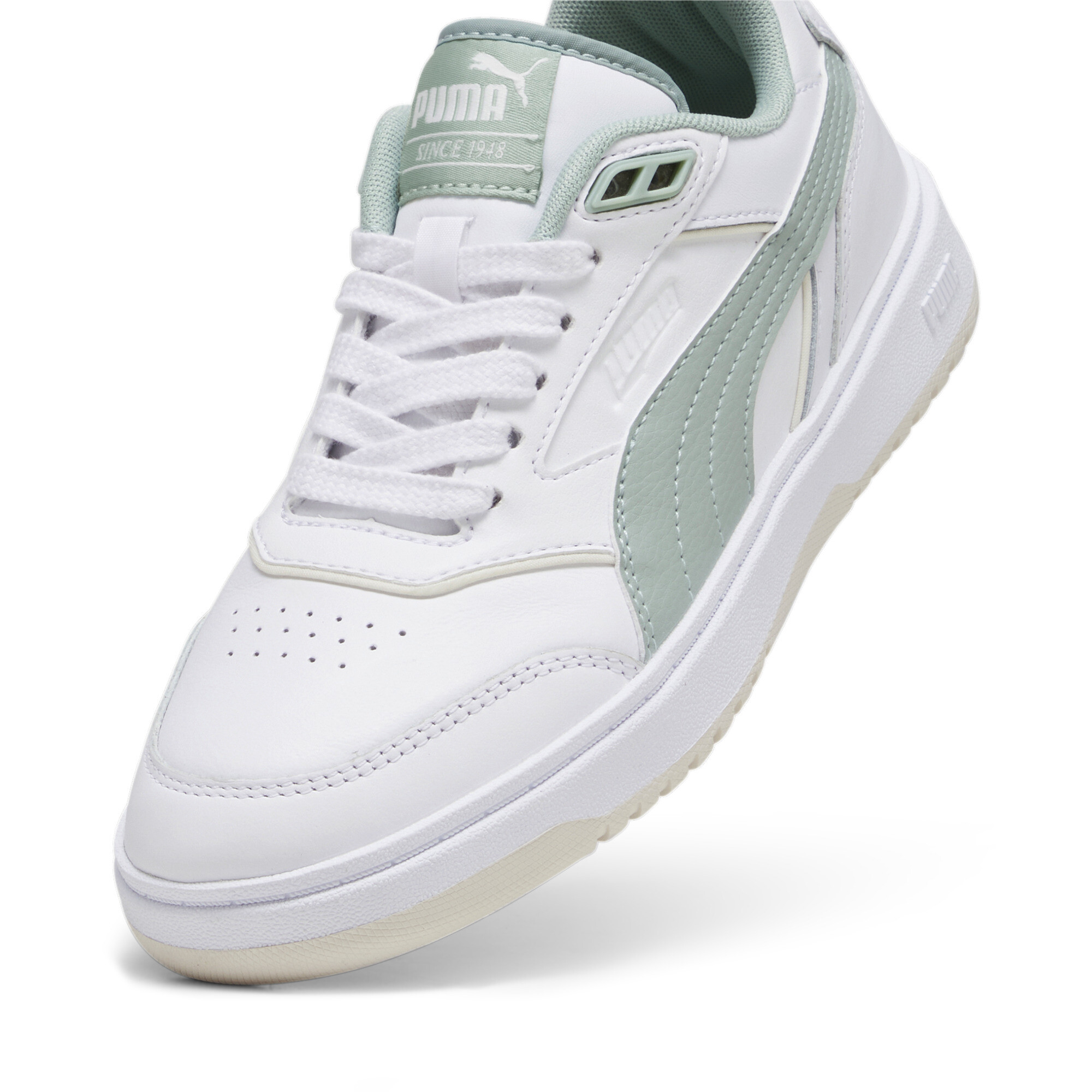 Puma Doublecourt, White, Size 36, Shoes