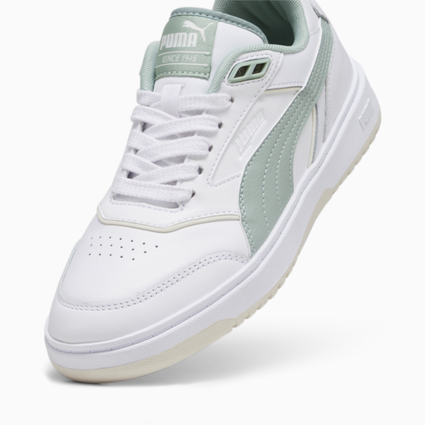 PUMA Doublecourt Sneakers Unisex, PUMA White-Green Fog, large-ZAF