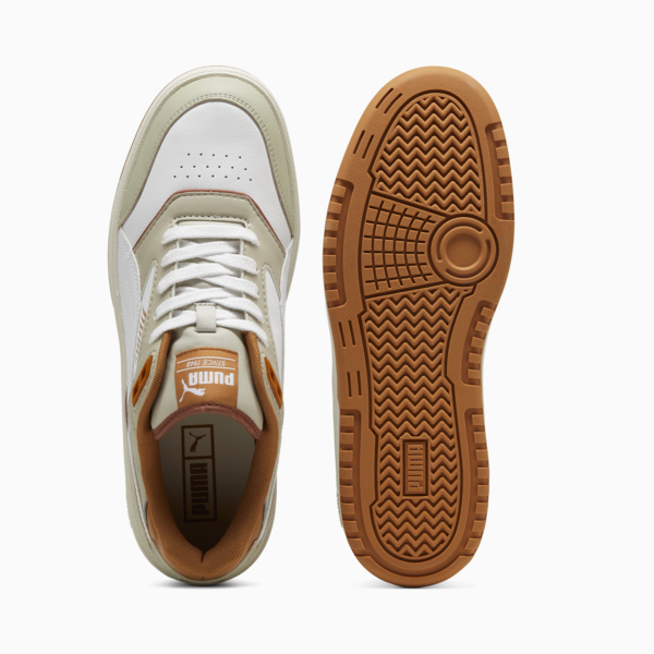 PUMA Doublecourt Sneakers Unisex, PUMA White-Desert Dust, large-ZAF