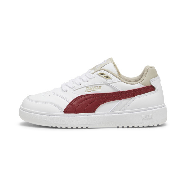 Red and white puma shoes on sale