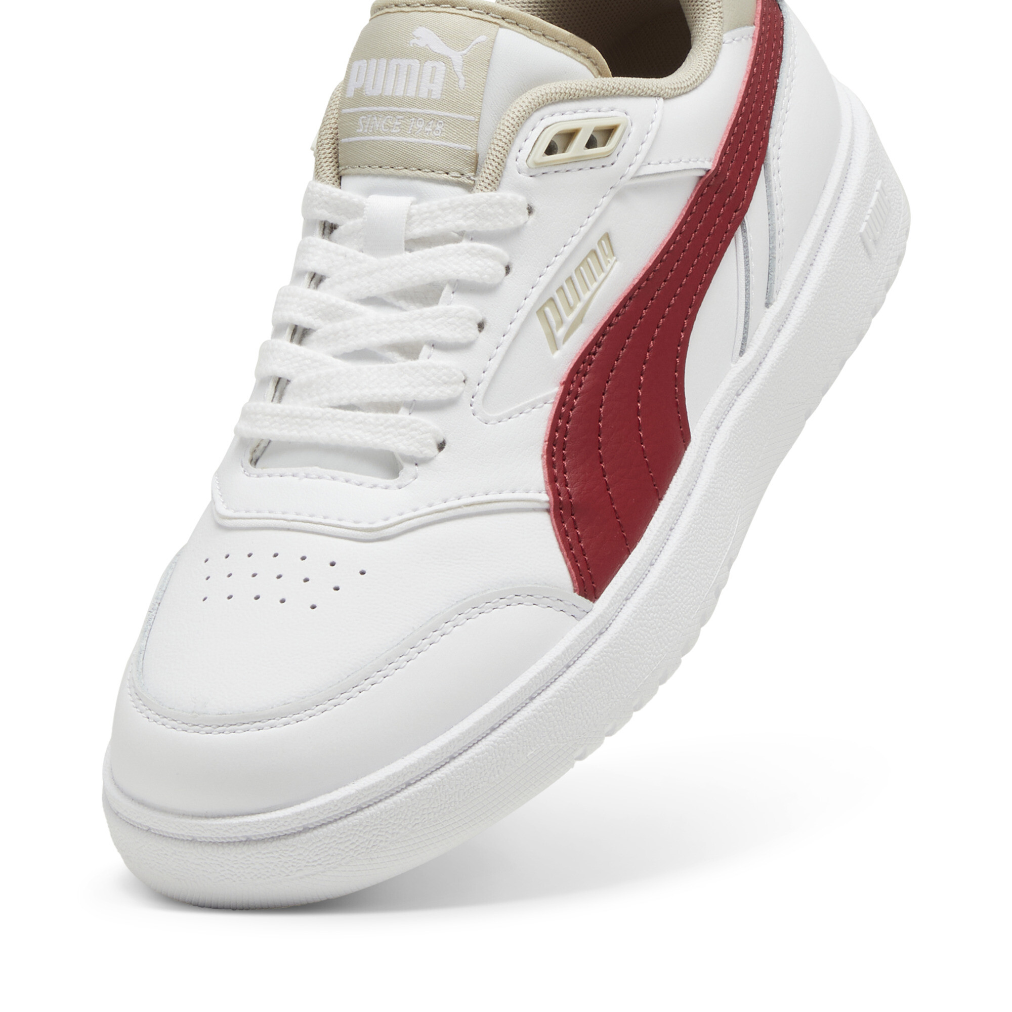 PUMA Doublecourt, Rood/Wit, Maat 45