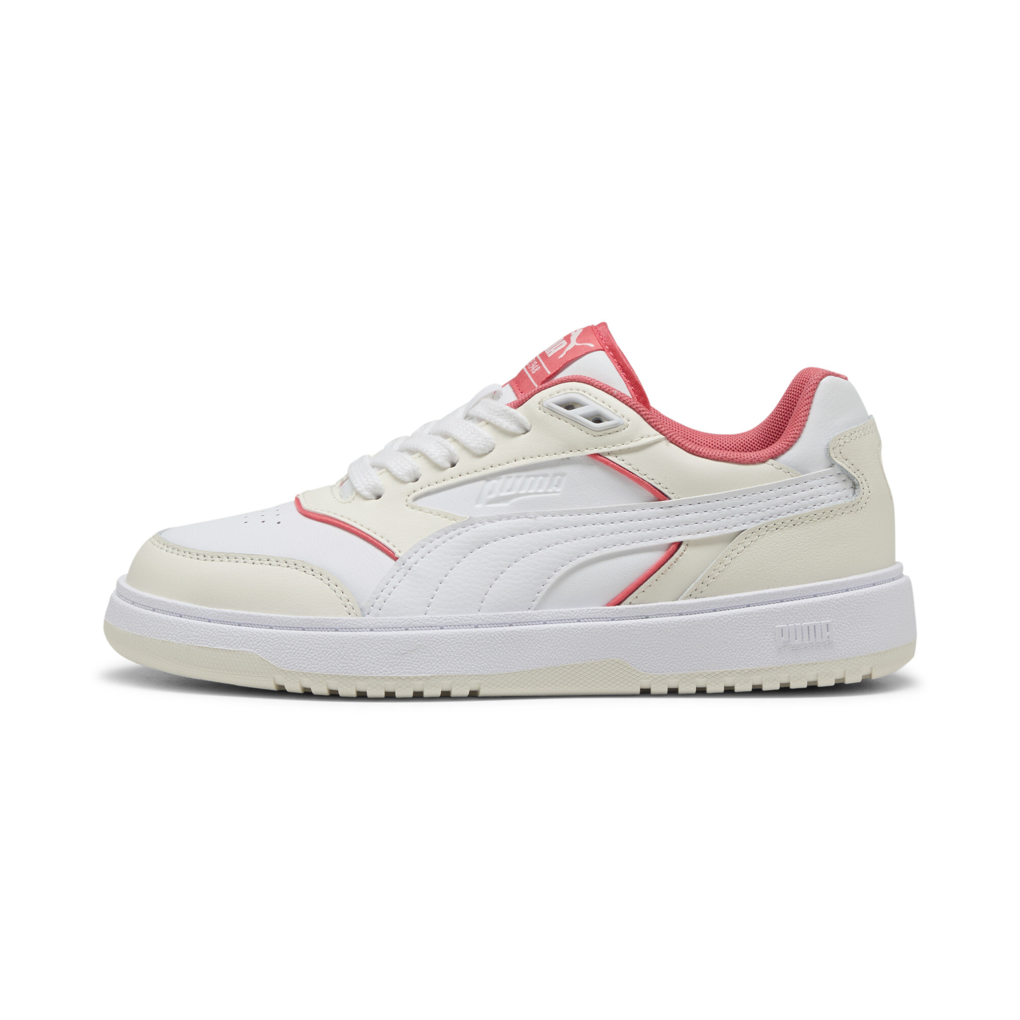 Puma Doublecourt | Mit Colorful | White/Warm White/Peach Frost | Größe: 44.5