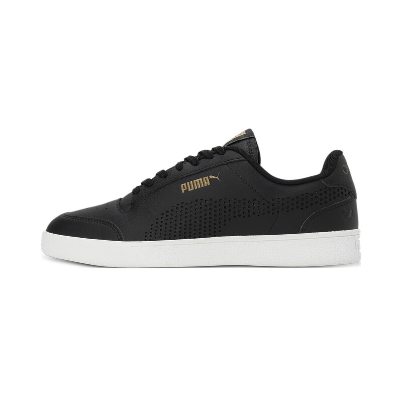 Men's PUMA Softfoam X One8 Shuffle V3 Better Sneakers in White/Black/Gold size 9