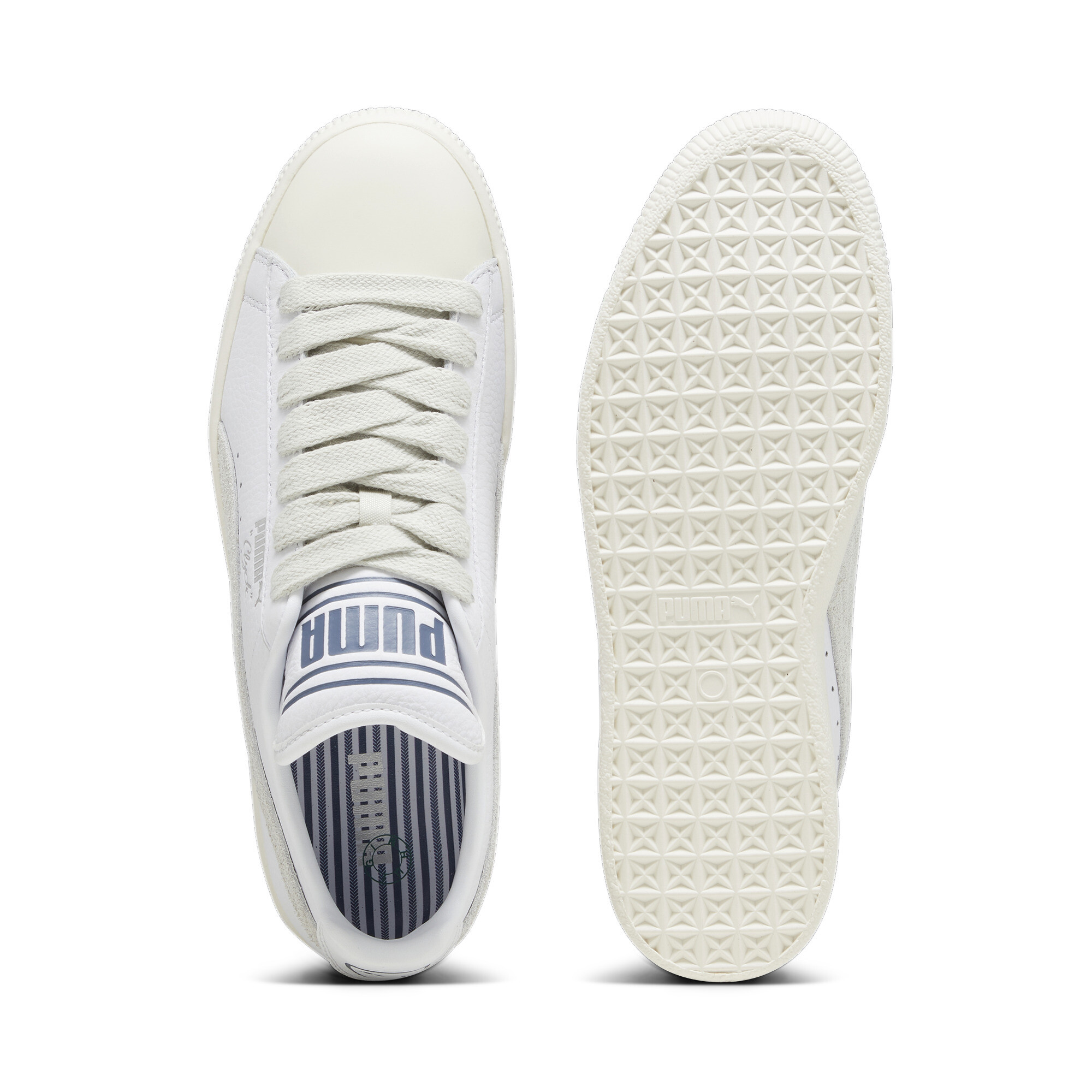 Men's PUMA X RHUIGI Clyde Sneakers In White, Size EU 42.5