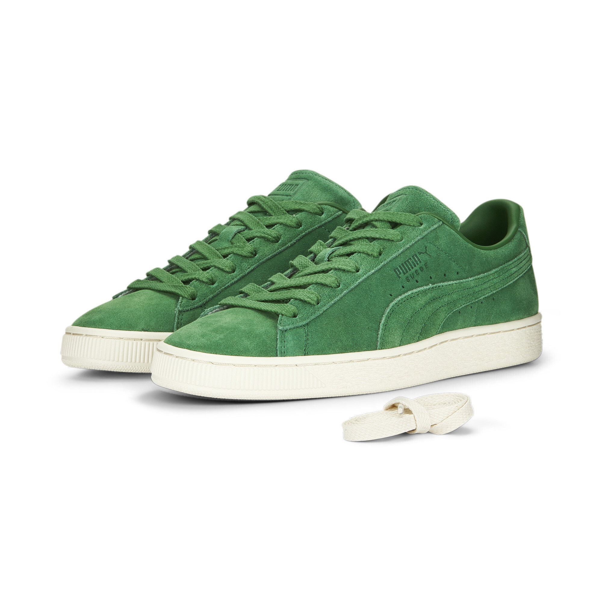 Kids' PUMA Suede Classic 75Y Sneakers In Green, Size EU 38