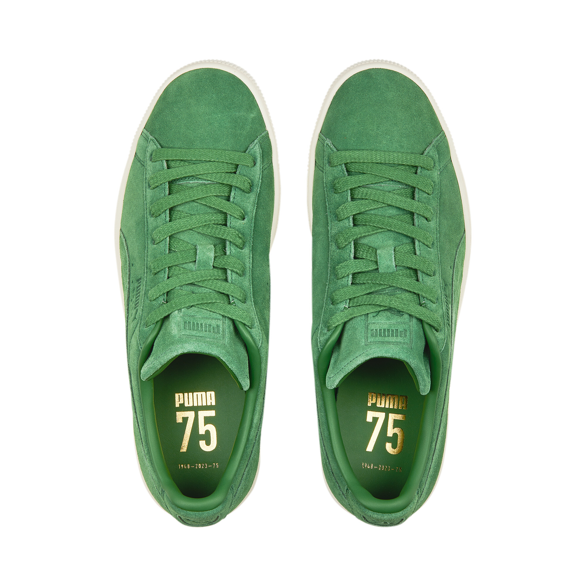 Kids' PUMA Suede Classic 75Y Sneakers In Green, Size EU 38