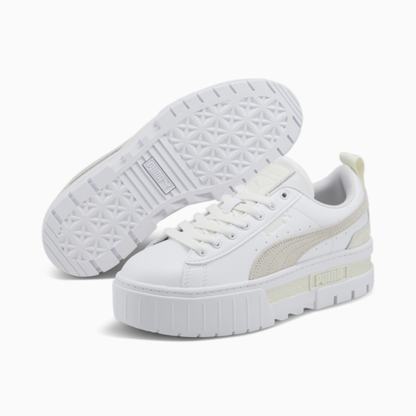 Mayze OW Sneakers Women, PUMA White-Vapor Gray-Warm White, large-ZAF