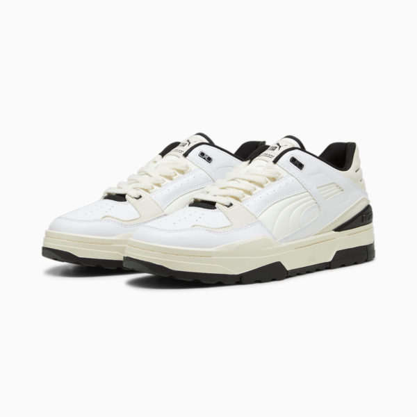 Slipstream Xtreme Leather Sneakers, Vaporous Gray-Warm White-PUMA Black, large-ZAF