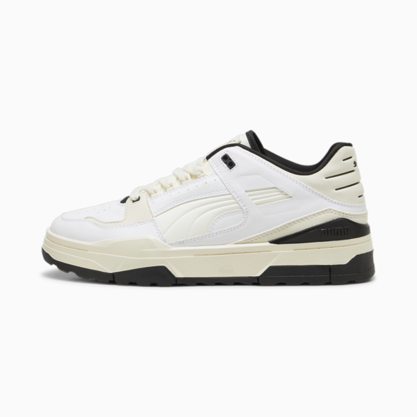 Slipstream Xtreme Leather Sneakers, Vaporous Gray-Warm White-PUMA Black, large-ZAF
