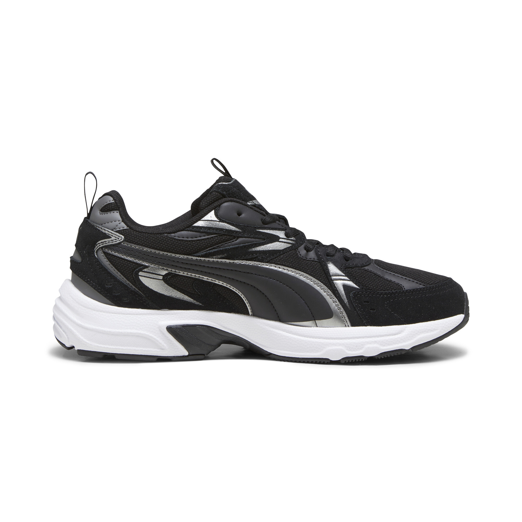 Puma Milenio Tech Suede Sneakers, Black, Size 38.5, Shoes