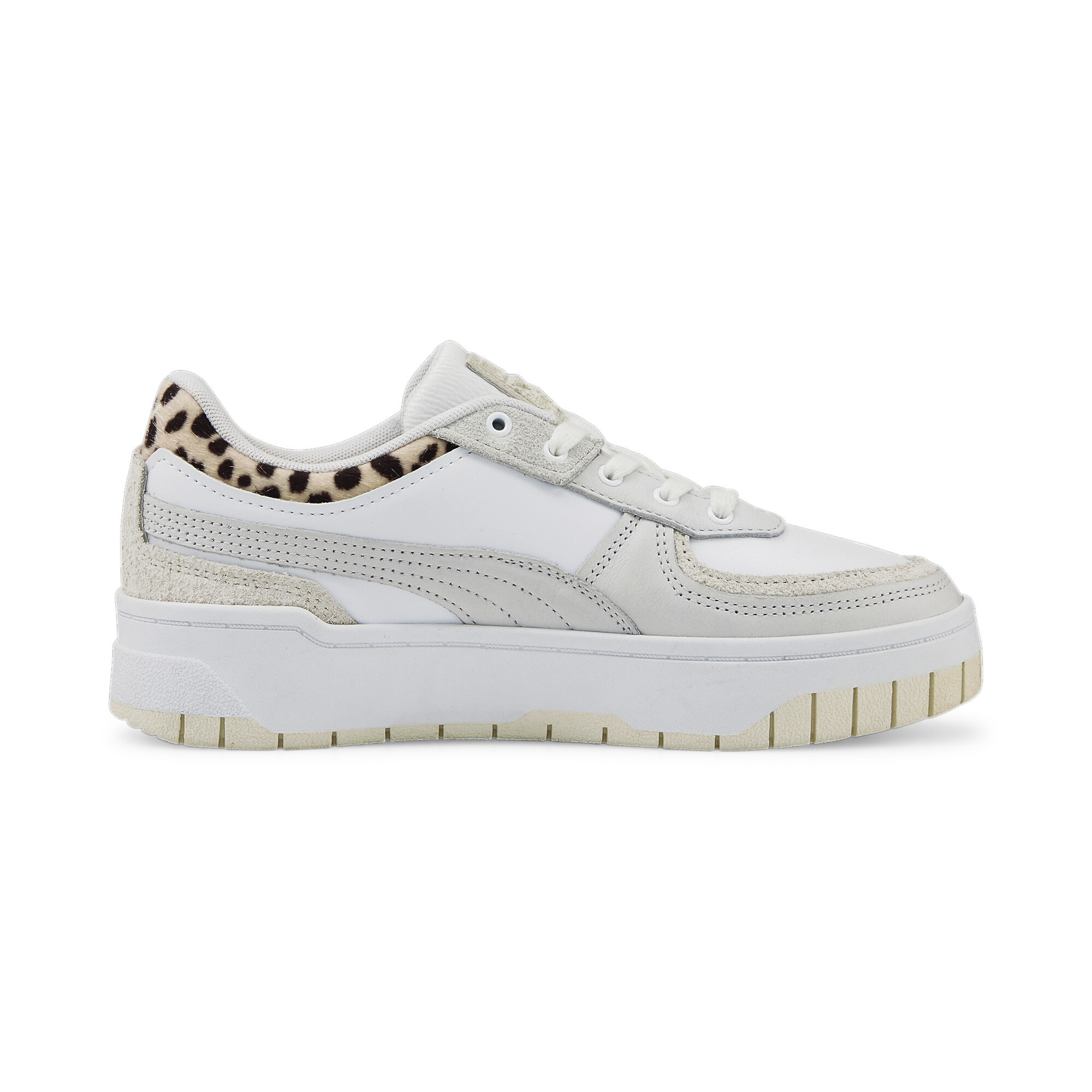 Women's Puma Cali Dream Animalia Leopard Sneakers, White, Size 42, Shoes