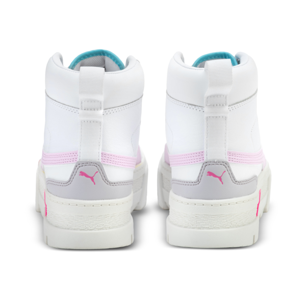 Zapatillas Mayze Binding para mujer, PUMA White-Pearl Pink-Ravish, large-ARG