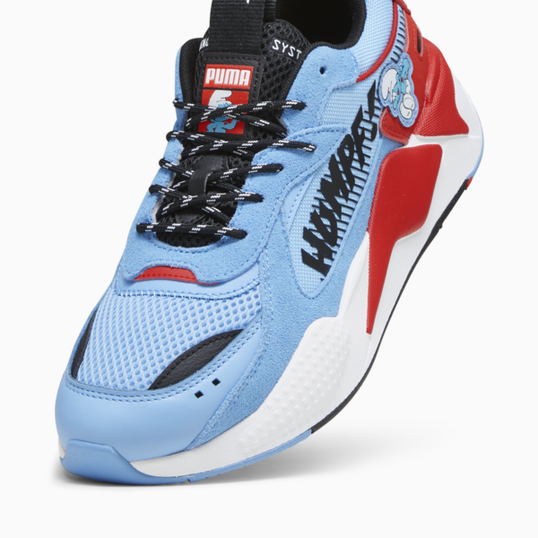 PUMA x THE SMURFS RS-X Sneakers, Team Light Blue-PUMA Red, large-ZAF