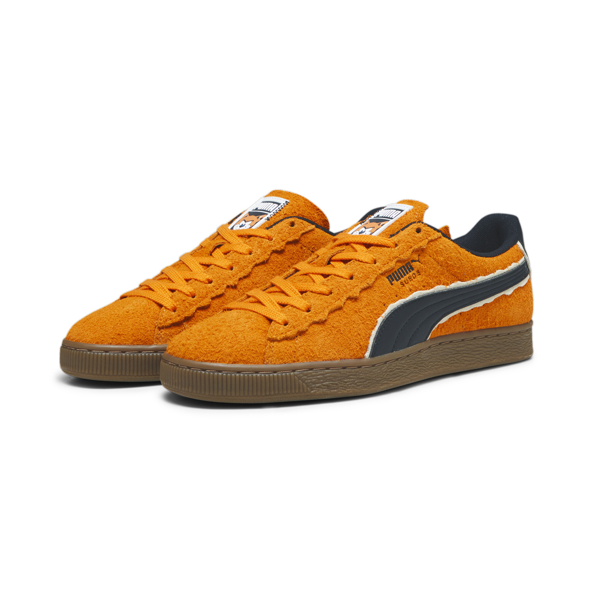 Men's PUMA X THE SMURFS Suede Sneakers In Orange, Size EU 42.5