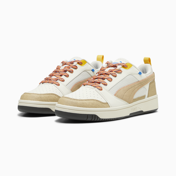 Rebound v6 Low Open Road Sneakers, Alpine Snow-Sand Dune-Hot Heat-Yellow Sizzle-Ultra Blue, large-ZAF