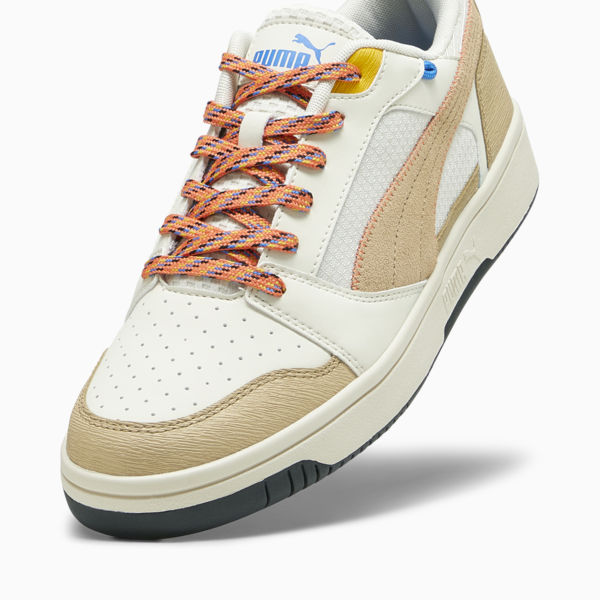 Rebound v6 Low Open Road Sneakers, Alpine Snow-Sand Dune-Hot Heat-Yellow Sizzle-Ultra Blue, large-ZAF