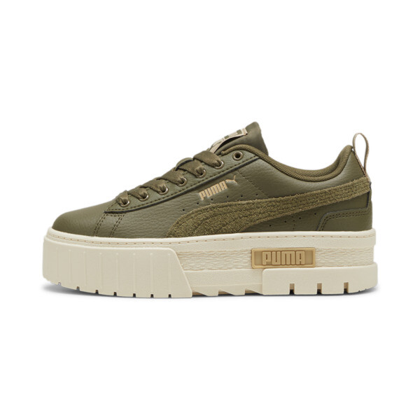 Mayze Dusty Summer Youth Sneakers, PUMA Olive-Alpine Snow, swatch-ZAF