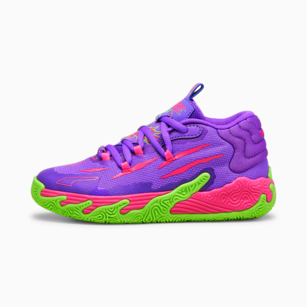 MB.03 Toxic Kids' Basketball Shoes, Purple Glimmer-Green Gecko, large-ZAF