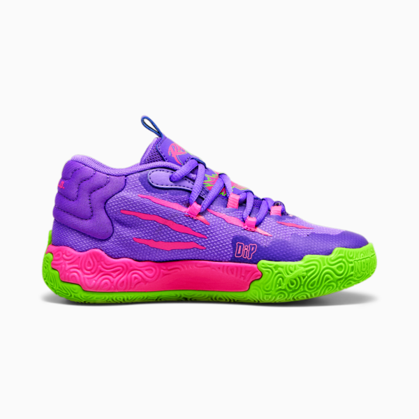 MB.03 Toxic Kids' Basketball Shoes, Purple Glimmer-Green Gecko, large-ZAF