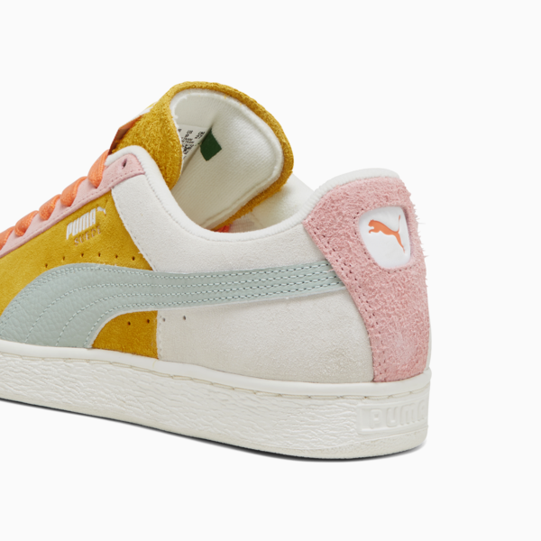Suede Icons Of Unity Sneakers, Warm White-Yellow Sizzle, large-ZAF