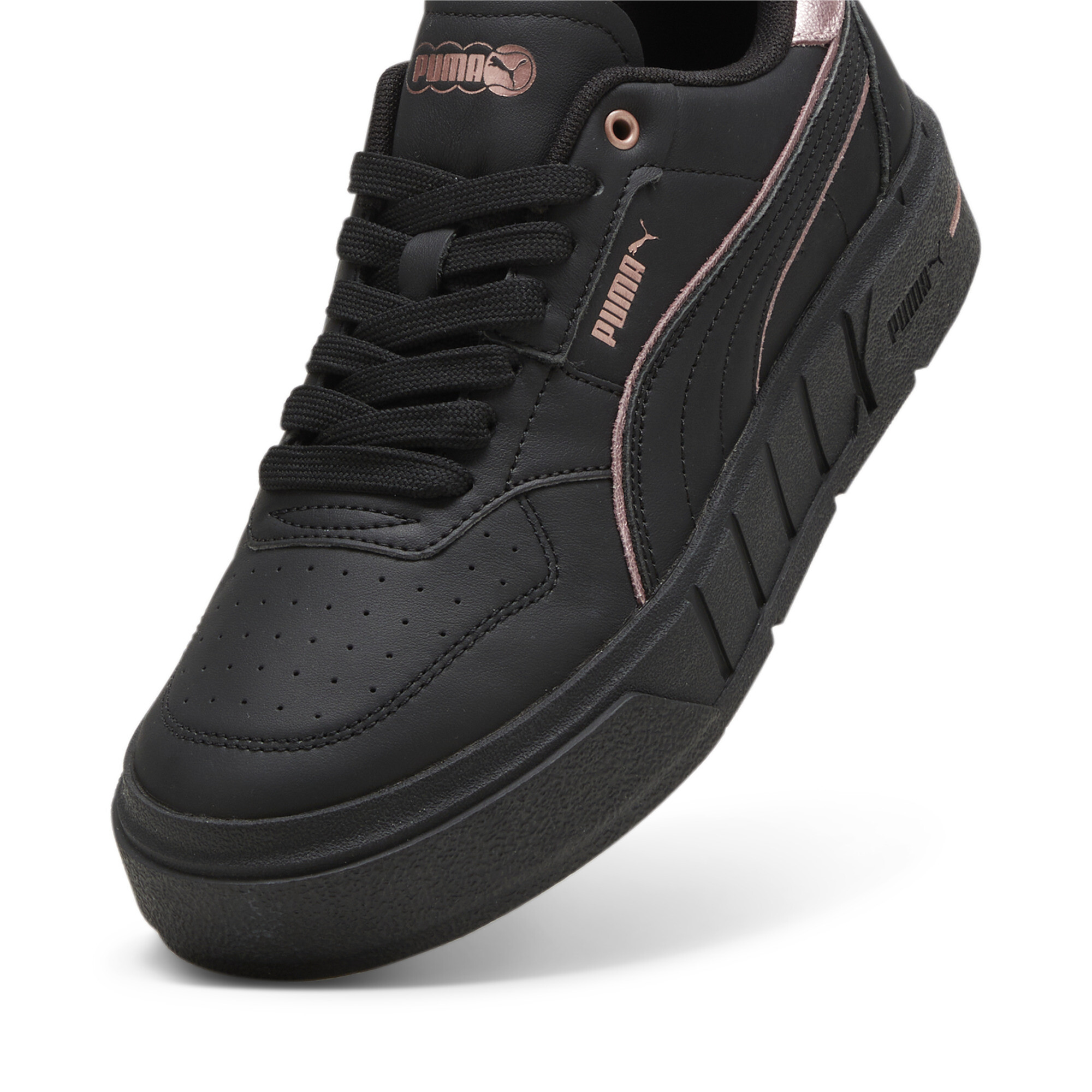 Women's PUMA Cali Court Metallic Sneakers In Black, Size EU 41