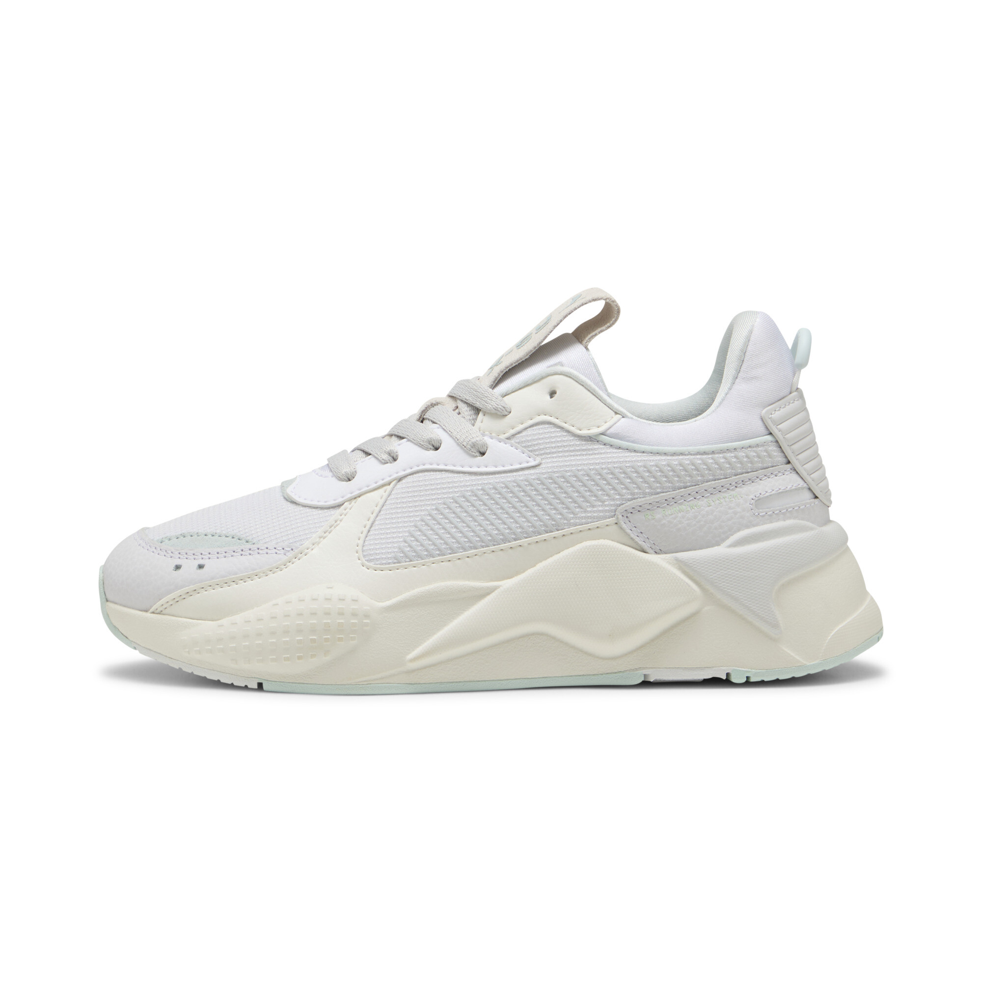 Puma RS-X Soft Sneakers Damen Schuhe | Mit Color Blocking | White/Peaceful Blue | Größe: 38.5