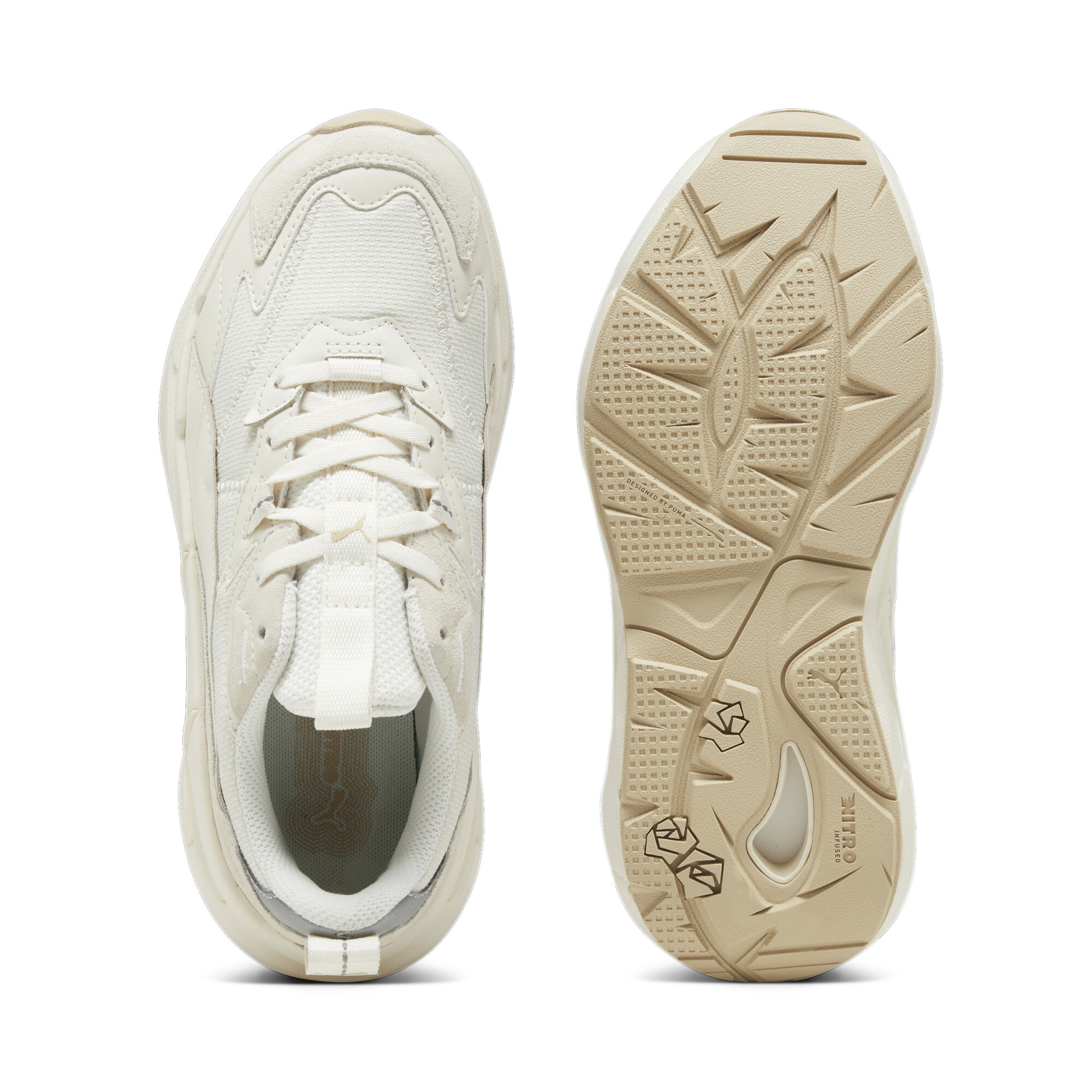 Women's PUMA Spina NITRO Tonal Sneakers In White, Size EU 35.5