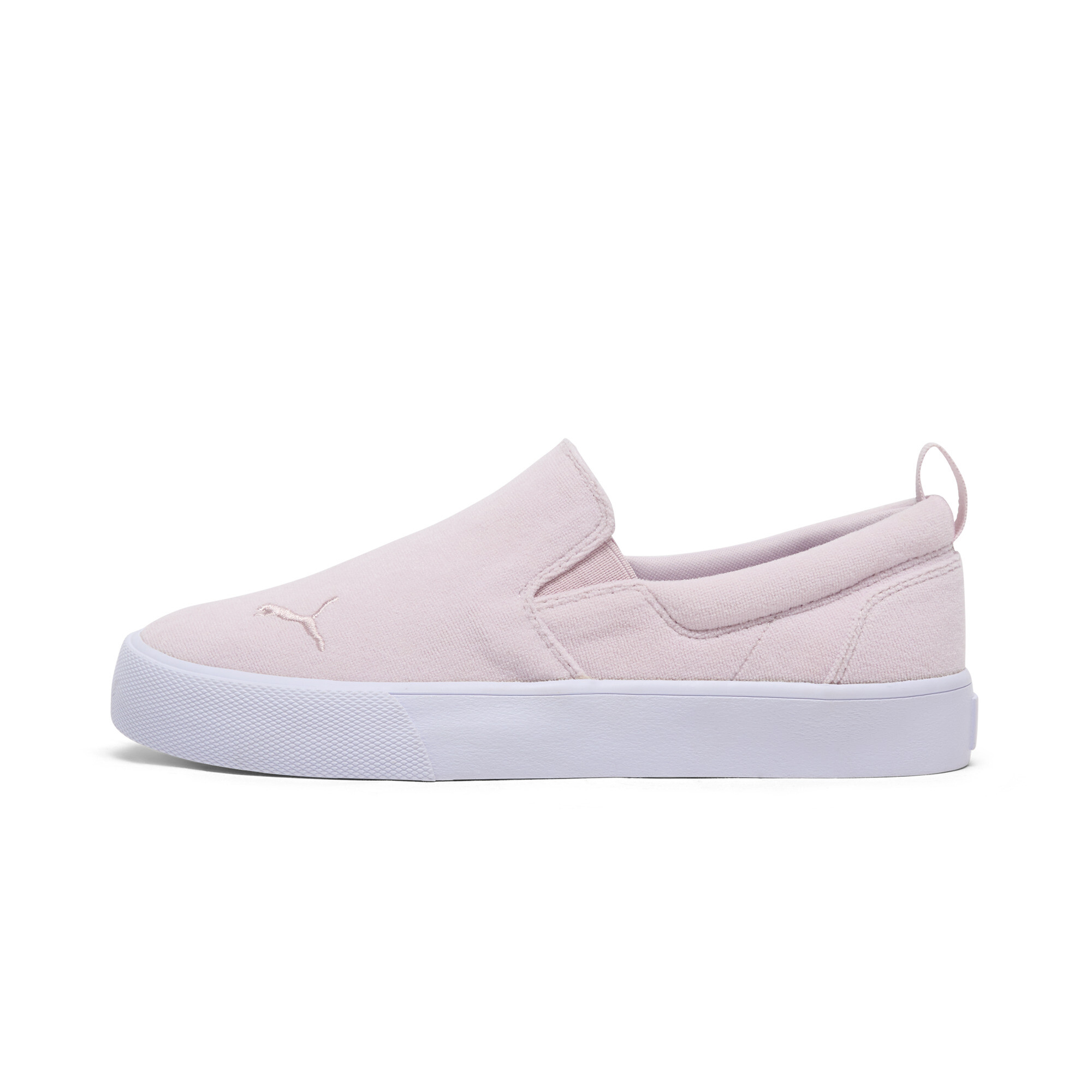 Puma Bari Comfort Slip On Terry Shoes In Pink