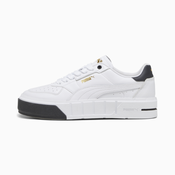 PUMA Cali Court Leather Women's Sneakers, PUMA White-PUMA Black, large-MEX