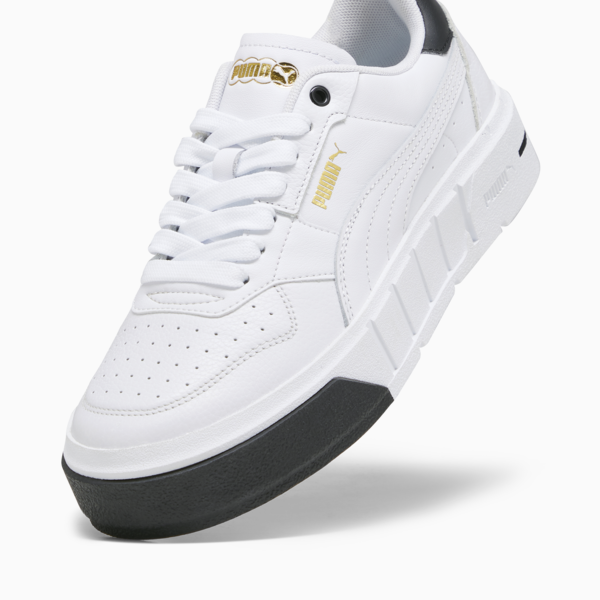 PUMA Cali Court Leather Women's Sneakers, PUMA White-PUMA Black, large-MEX