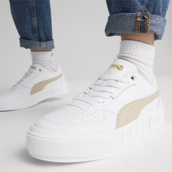 PUMA Cali Court Leather Women's Sneakers, PUMA White-Putty, large-ZAF