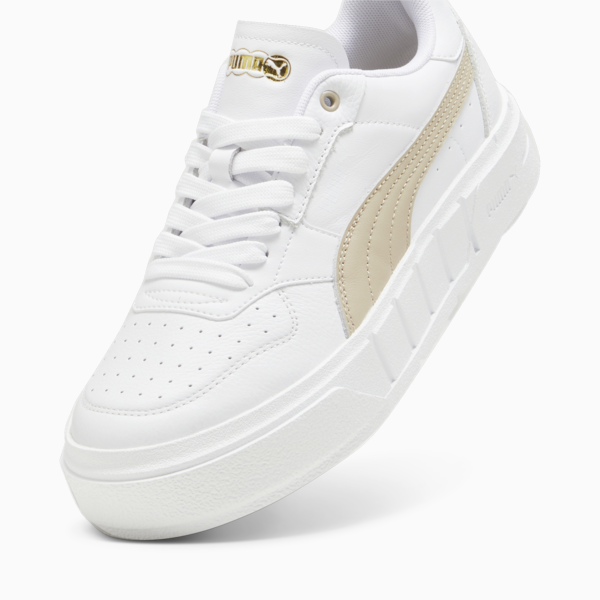 PUMA Cali Court Leather Women's Sneakers, PUMA White-Putty, large-ZAF