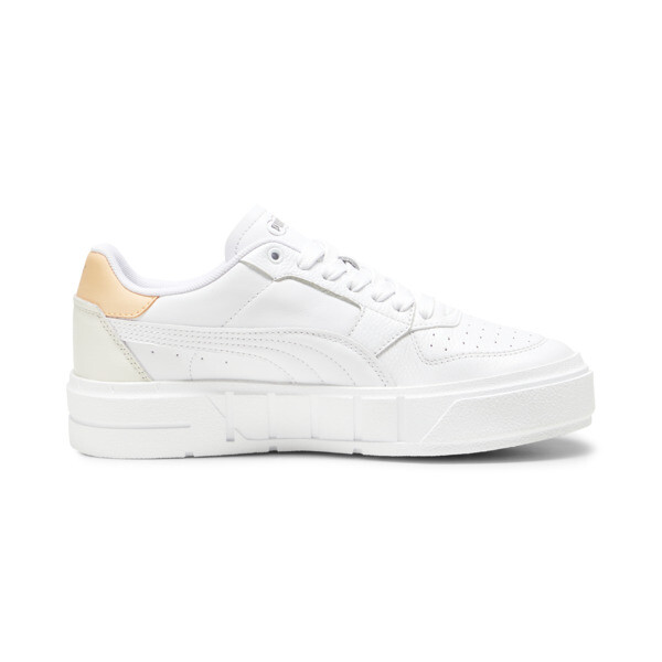 PUMA Cali Court Leather Women's Sneakers, PUMA White-Peach Fizz, large-ZAF