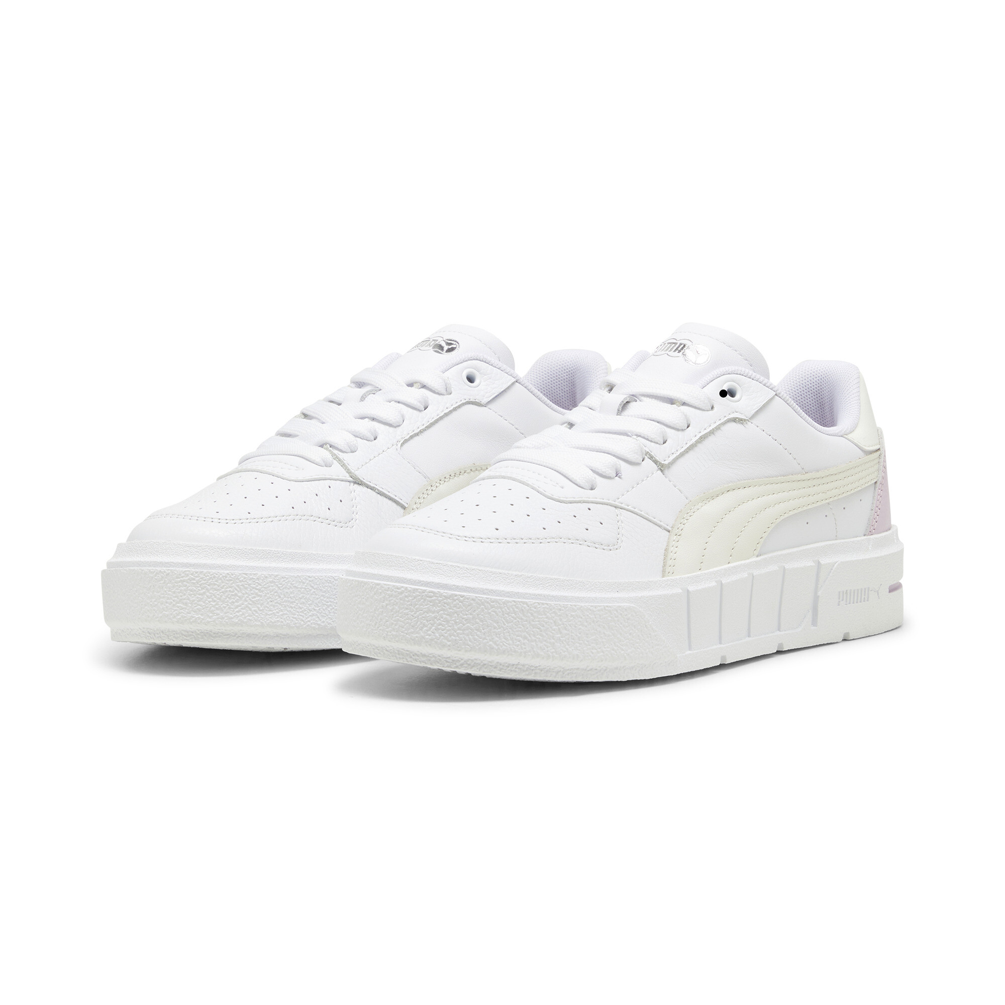 Women's PUMA Cali Court Leather Sneakers In White, Size EU 42