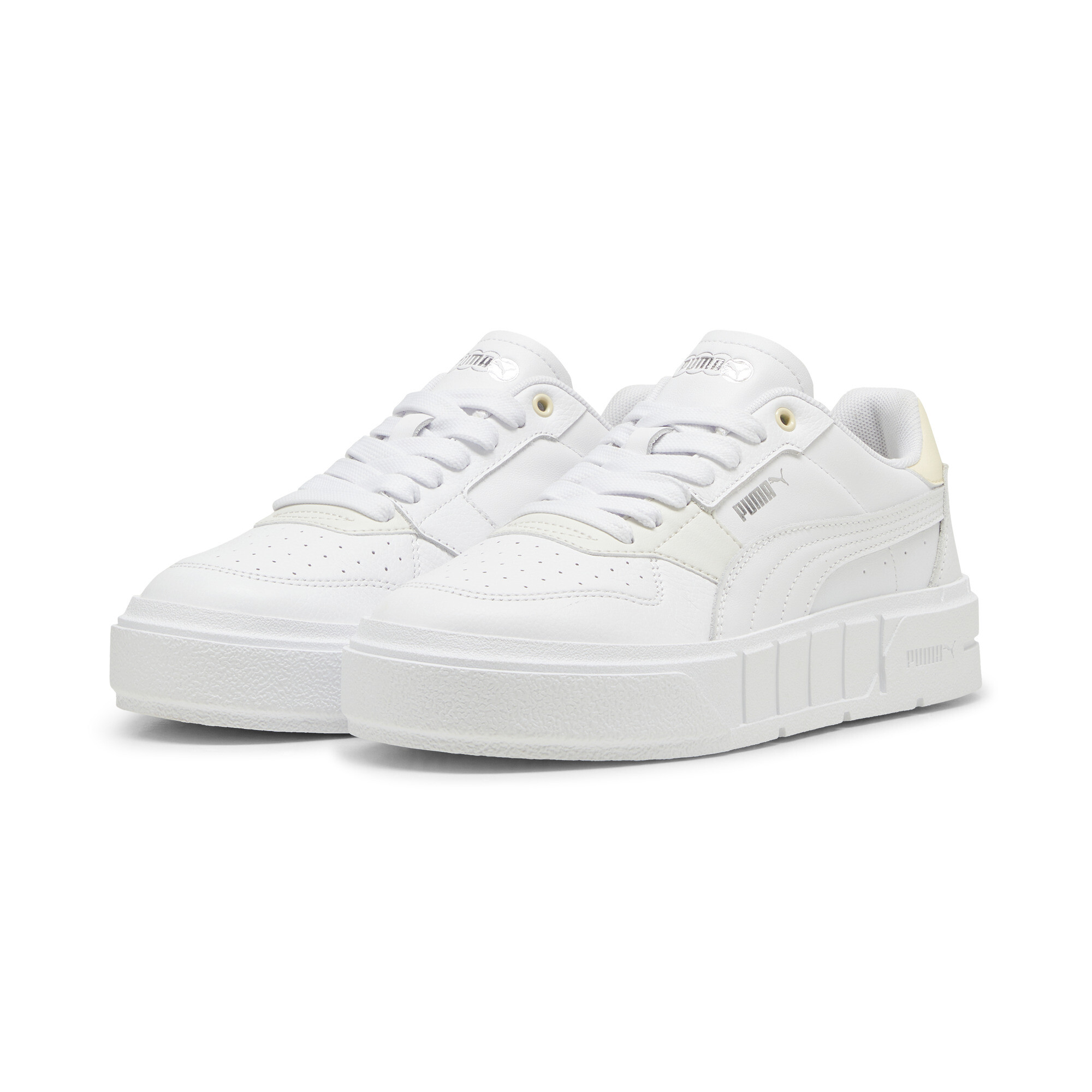 Women's Puma Cali Court Leather's Sneakers, White, Size 38, Shoes