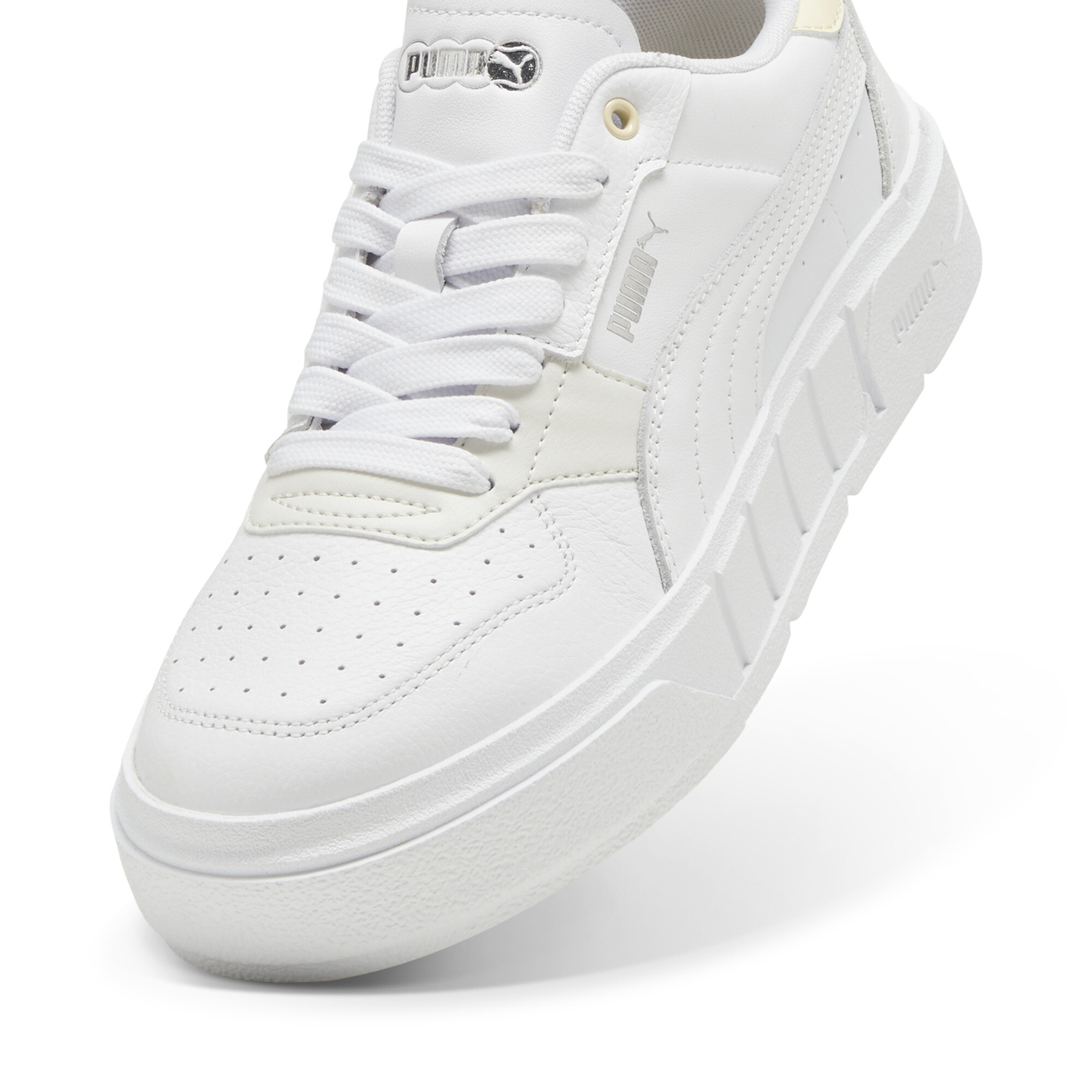 Women's Puma Cali Court Leather's Sneakers, White, Size 38, Shoes