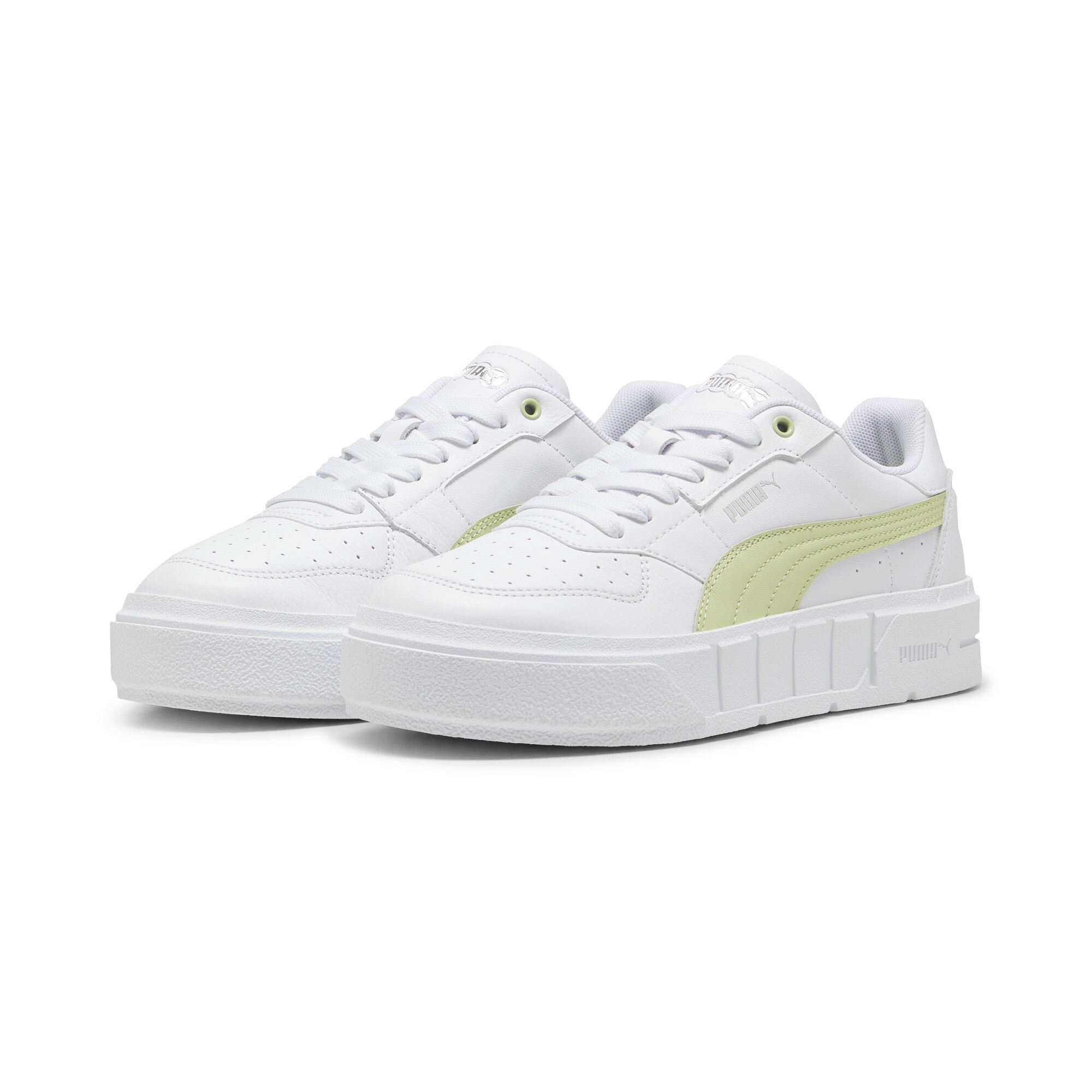 Women's Puma Cali Court Leather's Sneakers, White, Size 37, Shoes