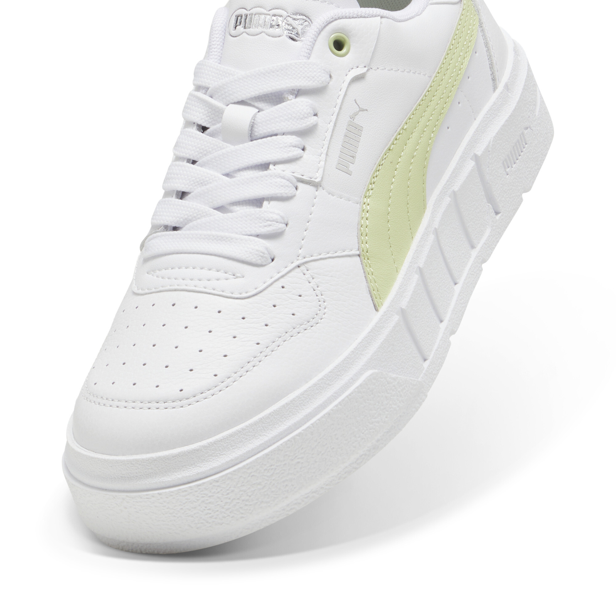 Women's Puma Cali Court Leather's Sneakers, White, Size 37, Shoes